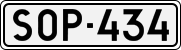 License plate of Finland, Cars