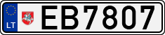License plate of Lithuania, Electric vehicles
