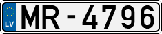 License plate of Latvia, Regular car plates