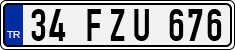 License plate of Turkey, Regular plates