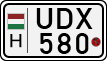 license plates of Hungary, Motorcycles (1990)