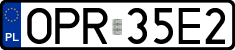 License plates of Poland, Regular car plates
