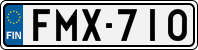 License plate of Finland, Cars