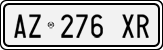 License plate of Italy, Cars (1994 year series)