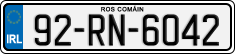 License plate of Ireland, Regular plates
