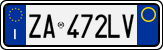 License plate of Italy, Cars (1994 year series)