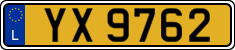 License plate of Luxembourg, 2003 year system