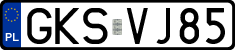 License plates of Poland, Regular car plates