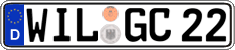 German license plate, Regular plates