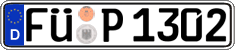 German license plate, Regular plates