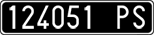 License plate of Italy, Cars (1927 year series)