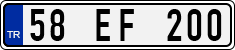 License plate of Turkey, Regular plates