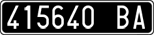 License plate of Italy, Cars (1927 year series)