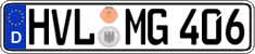 German license plate, Regular plates