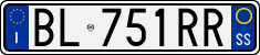 License plate of Italy, Cars (1994 year series)