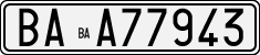 License plate of Italy, Cars (1927 year series)