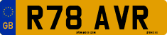 License plate of the United Kingdom, 1983 year system
