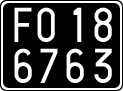 License plate of Italy, Cars (1927 year series)