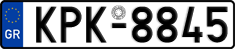 License plate of Greece, Cars