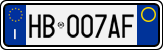 License plate of Italy, Cars (1994 year series)