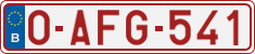 License plate of Belgium, Regular plates (2010)