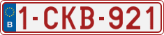 License plate of Belgium, Regular plates (2010)