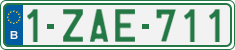 License plate of Belgium, Regular plates (2010)