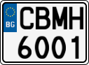 License plate of Bulgaria, Cars
