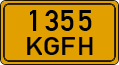 License plate of Kyrgyzstan, Foreign citizens and enterprises (1994)