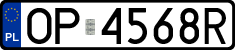 License plates of Poland, Regular car plates