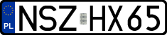 License plates of Poland, Regular car plates
