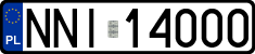 License plates of Poland, Regular car plates
