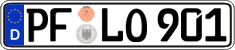 German license plate, Regular plates