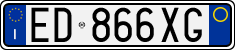 License plate of Italy, Cars (1994 year series)
