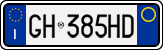 License plate of Italy, Cars (1994 year series)
