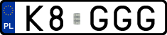 License plates of Poland, Vanity Plates