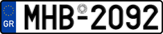 License plate of Greece, Cars