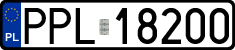 License plates of Poland, Regular car plates