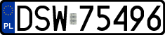 License plates of Poland, Regular car plates