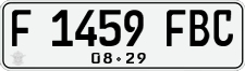 License plate of Indonesia, Regular plates