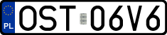 License plates of Poland, Regular car plates