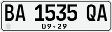 License plate of Indonesia, Regular plates