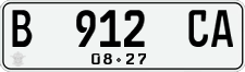 License plate of Indonesia, Regular plates