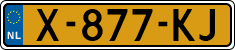 License plate of the Netherlands, Cars