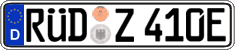German license plate, Electric vehicles