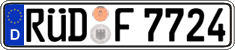 German license plate, Regular plates