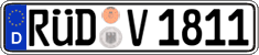 German license plate, Regular plates