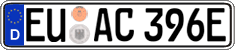 German license plate, Electric vehicles