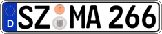 German license plate, Regular plates