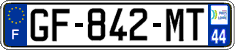 French license plate, SIV (ordinary)